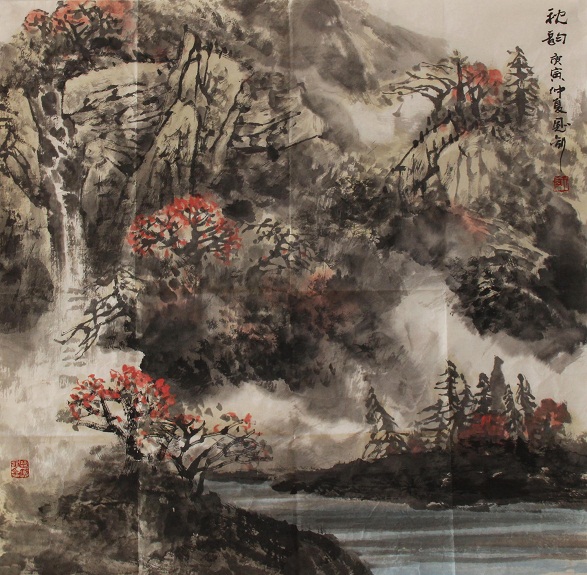 师恩钊 作品68x68cm附合影 (1)