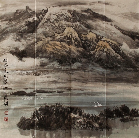 师恩钊 作品68x68cm附合影 (2)